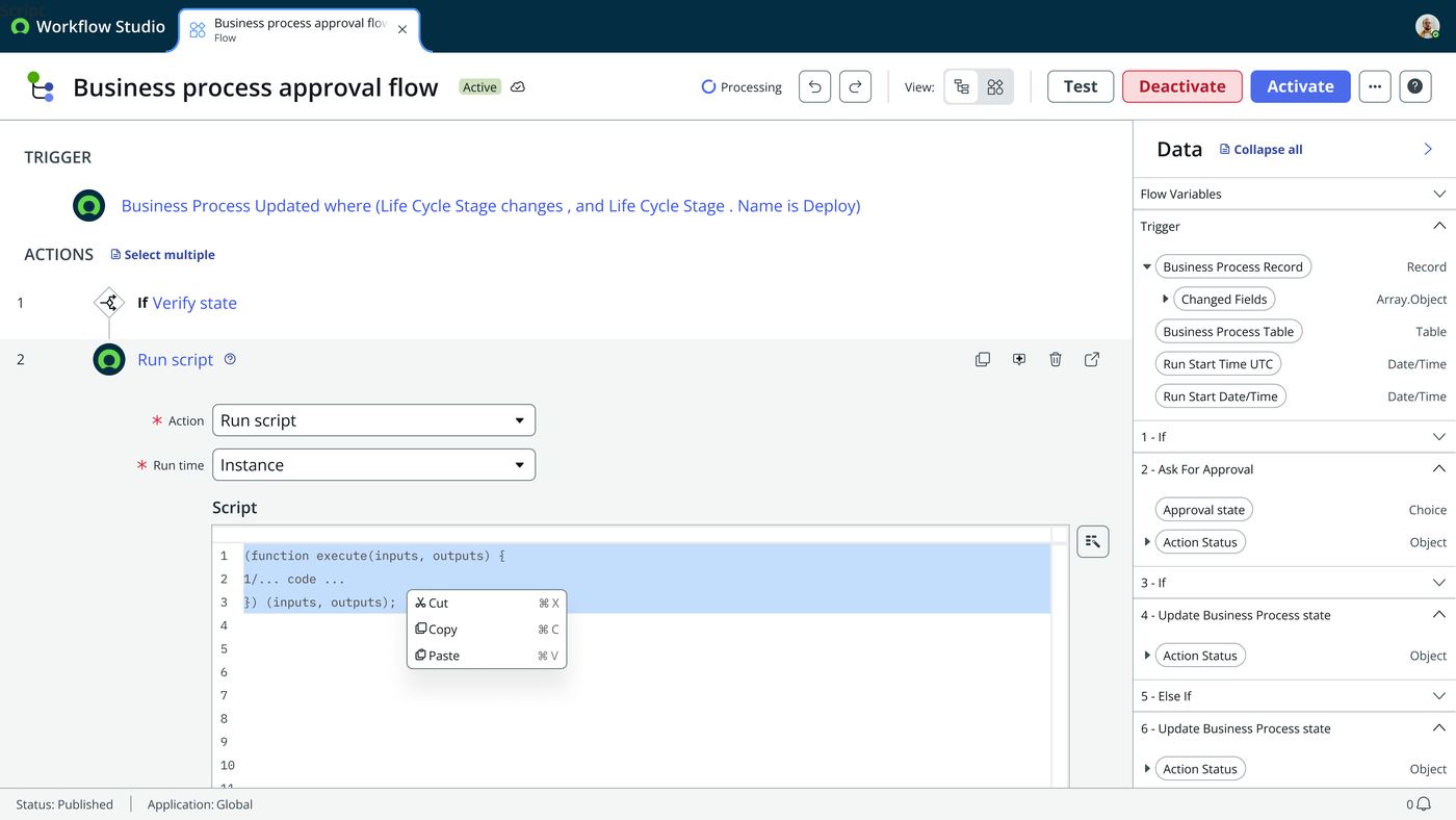 Frame 6 of 12 — A real editor, not a textarea: cut, copy and paste with the platform shortcuts.