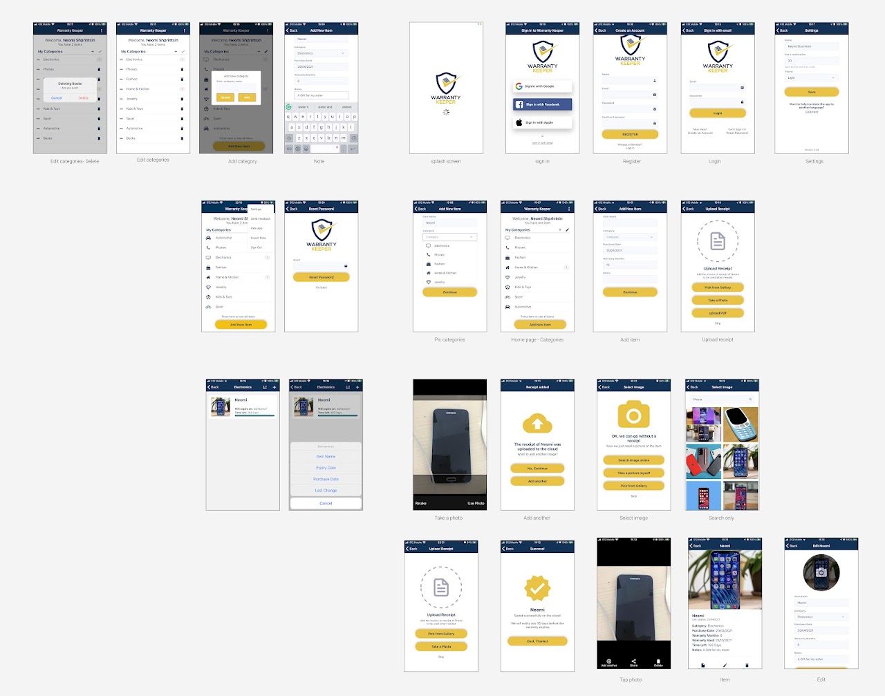 In-app journey and funnel analysis